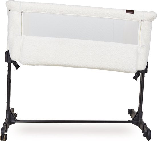 Quax Wieg Side By Side Co-Sleeper Met Zwarte Poten | Cream