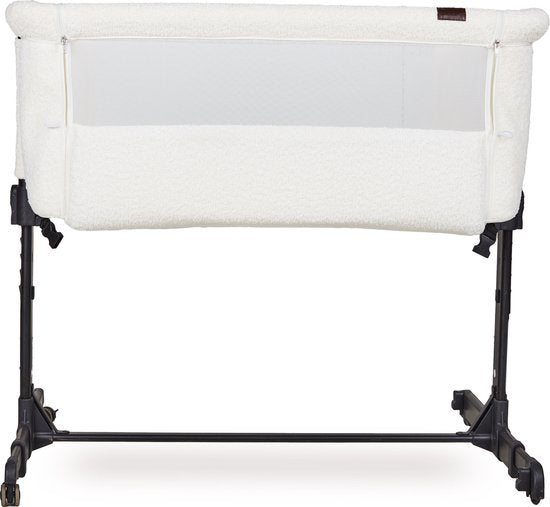 Quax Wieg Side By Side Co-Sleeper Met Zwarte Poten | Cream