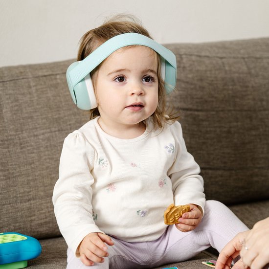 Alecto Baby & Peuter Gehoorbescherming BV74 | Wit / Mintgroen
