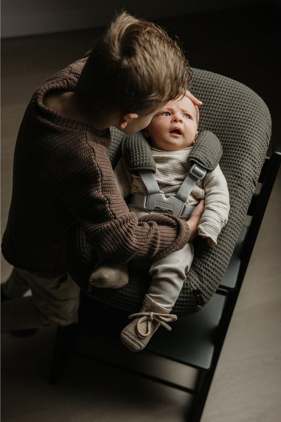 Ukje Newborn Hoes Voor Set Stokke | Wafel Donkergroen