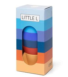 Little L Stapeltoren Raket Blauw en Oranje