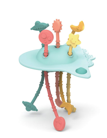 Little L -Sensorisch Trekspeelgoed  Siliconen | Planeet Raket