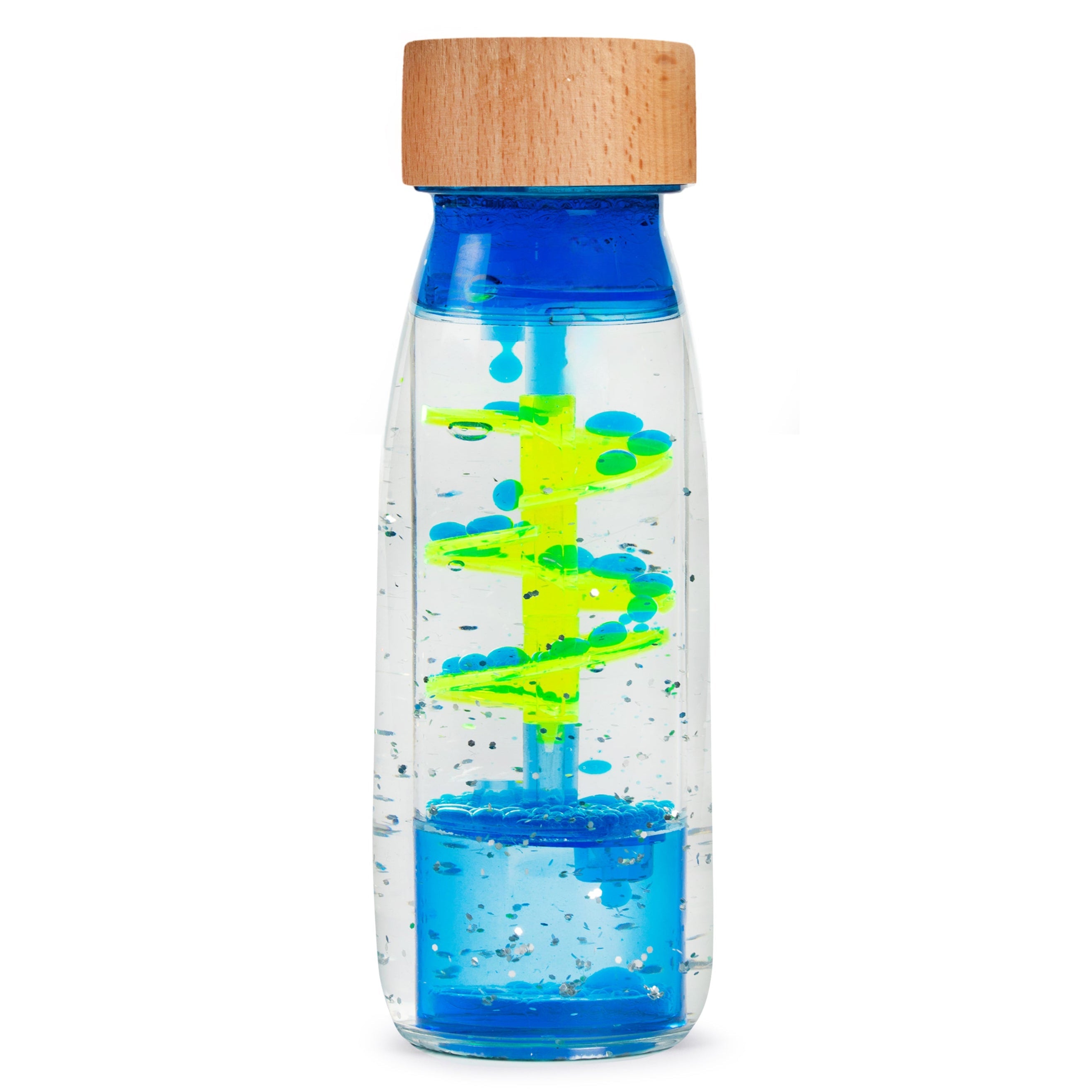 Petit Boum Sensorische Fles | Spiraal Blauw