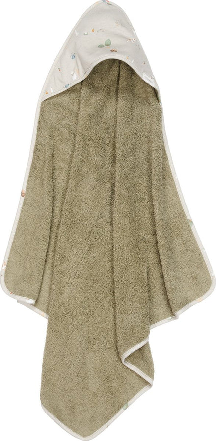 Little Dutch Badcape Little Farm 100x100 | Groen NOG NIET ONLINE ZETTEN VERSCHIL CHECKEN TUSSEN DE 2 SKUs