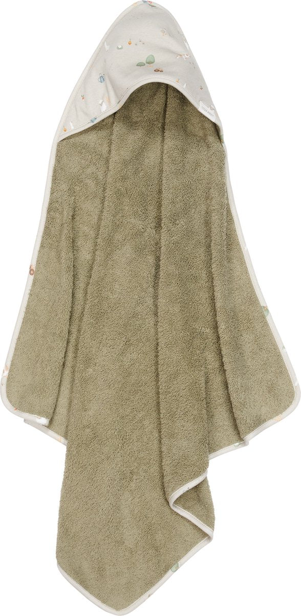 Little Dutch Badcape Little Farm 100x100 | Groen NOG NIET ONLINE ZETTEN VERSCHIL CHECKEN TUSSEN DE 2 SKUs