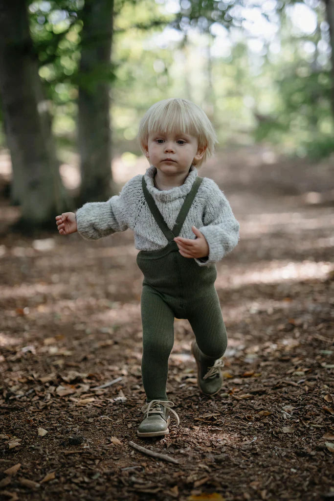 Silly Silas Broekkousen Footed Met Voetjes | Olive