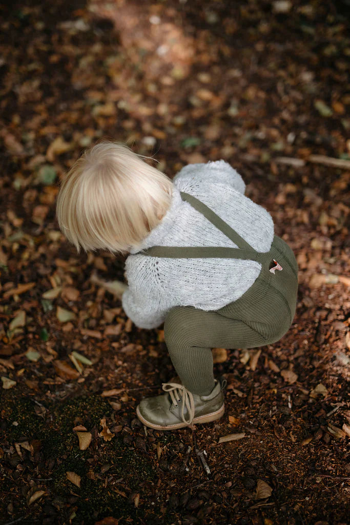 Silly Silas Broekkousen Footed Met Voetjes | Olive