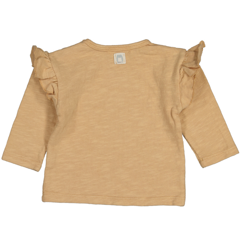 Bean's Straw Frilly T-shirt | Sand  *