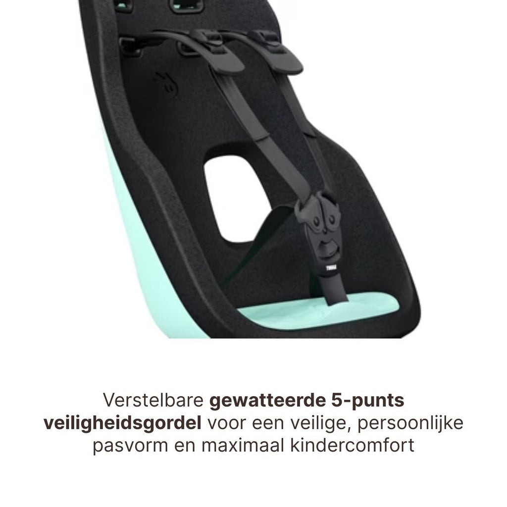 Thule Yepp Nexxt 2 Maxi Fietszitje Fietsstoel Achterop Bagagedrager Montage I Mint Green