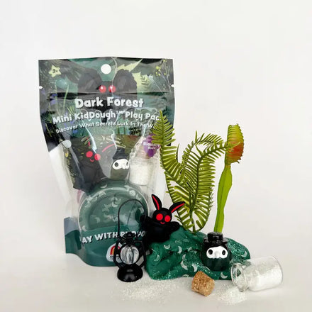 Earth Grown KidDoughs mini klei speelset Duister Woud met bosfiguurtjes en lantaarn