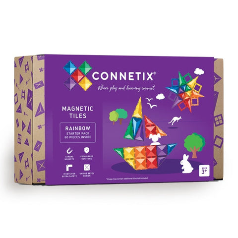 Connetix Tiles Rainbow Starter Pack EU | 60 Stuks