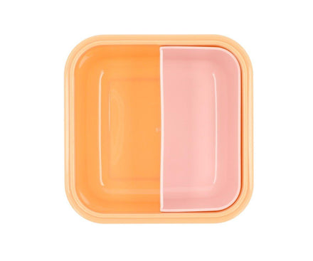 Monnëka Grote Lunchbox Met Vakjesverdeler | Stripes Pink