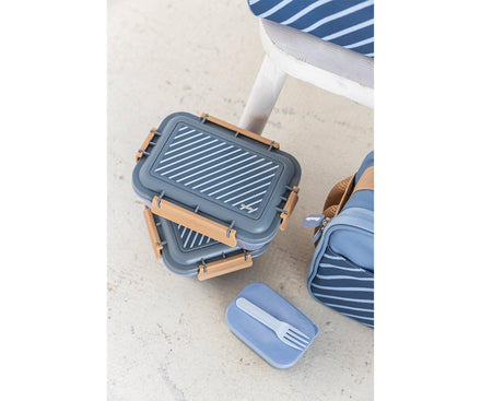 Monnëka Thermische Lunchtas | Stripes Blue