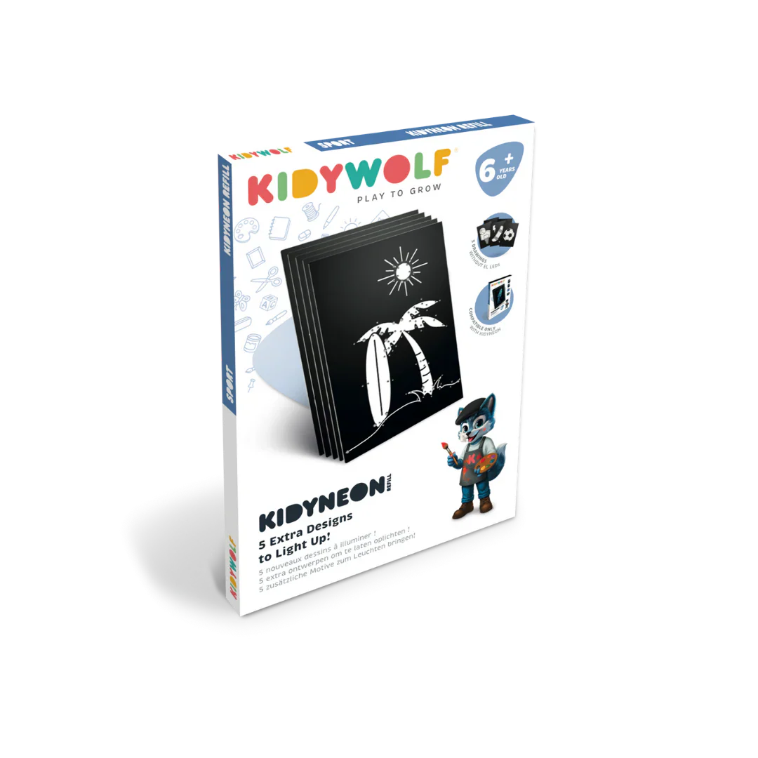 * Kidywolf Refill Pack Voor Kidyneon: 3 Designs – Sport