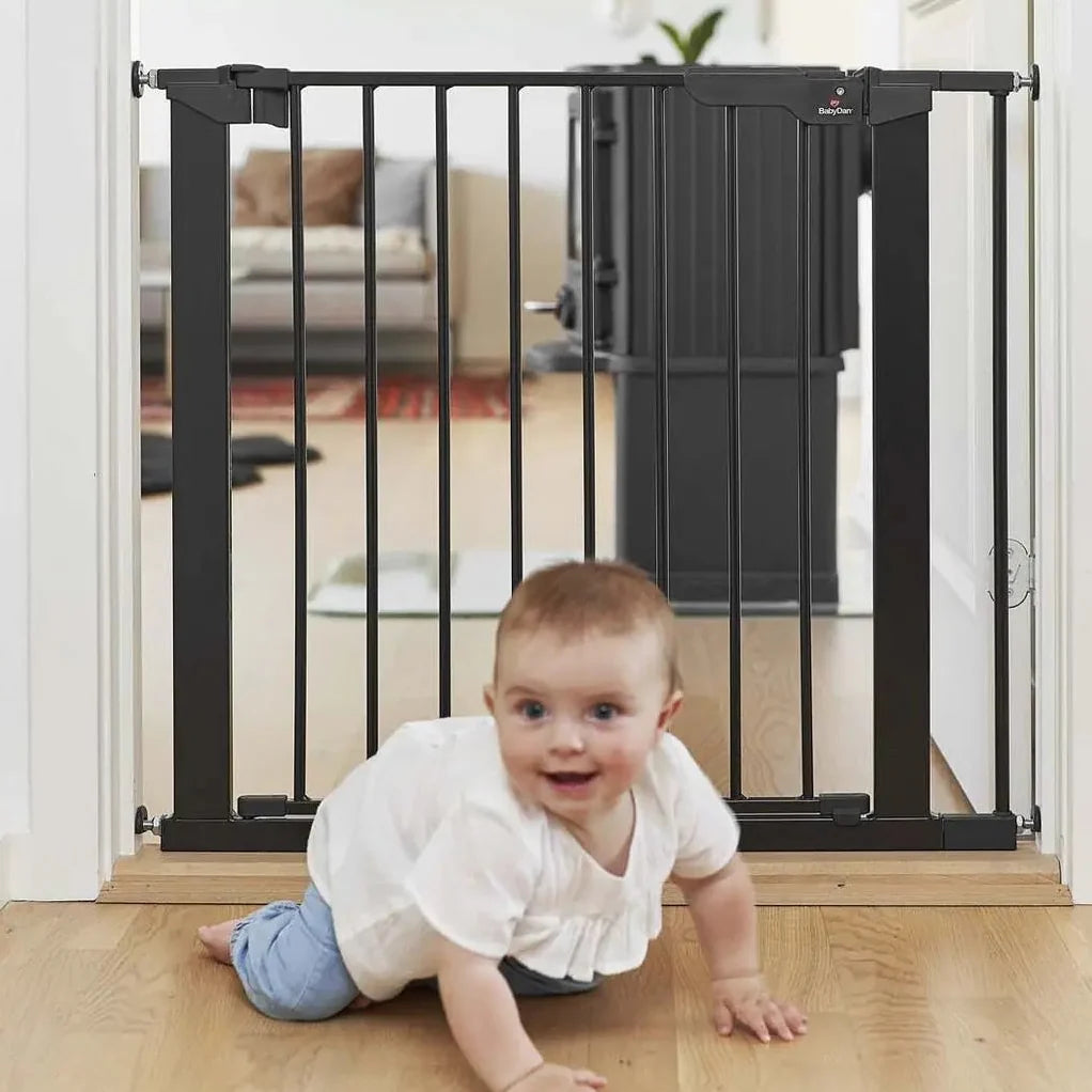 Babydan Deurhekje Asta | Metaal Zwart + 2 Verlengstukken