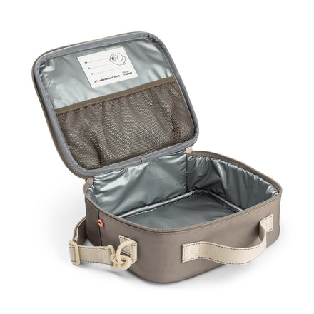 Zandkleurige Tiny Trails lunchtas van Done By Deer, zijaanzicht