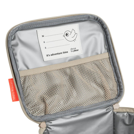 Open lunchtas Tiny Farm Sand met mesh binnenzakje