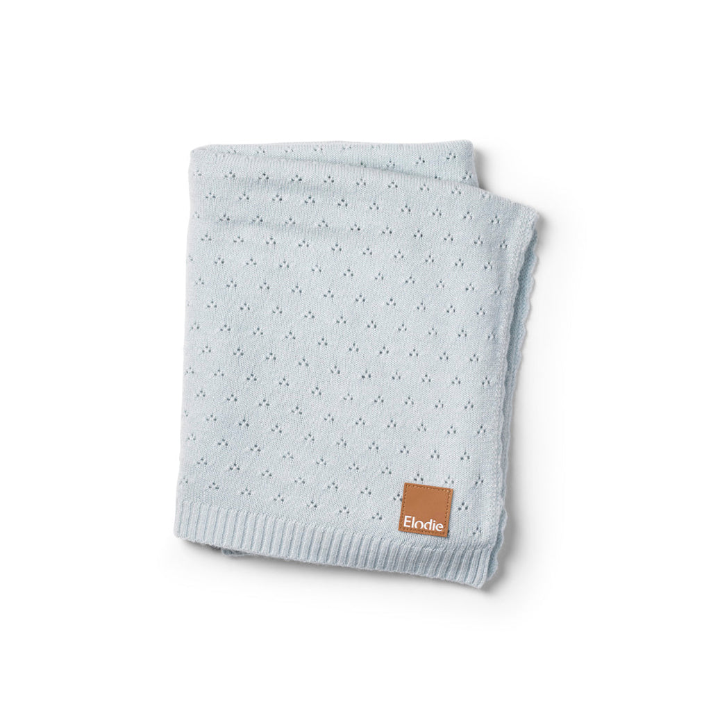 * Elodie Details Pointelle Deken 75x100cm | Bermuda Blue