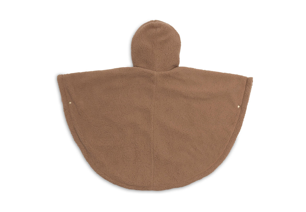 Jollein Cosy Poncho Teddy Fleece Dark | Hazel