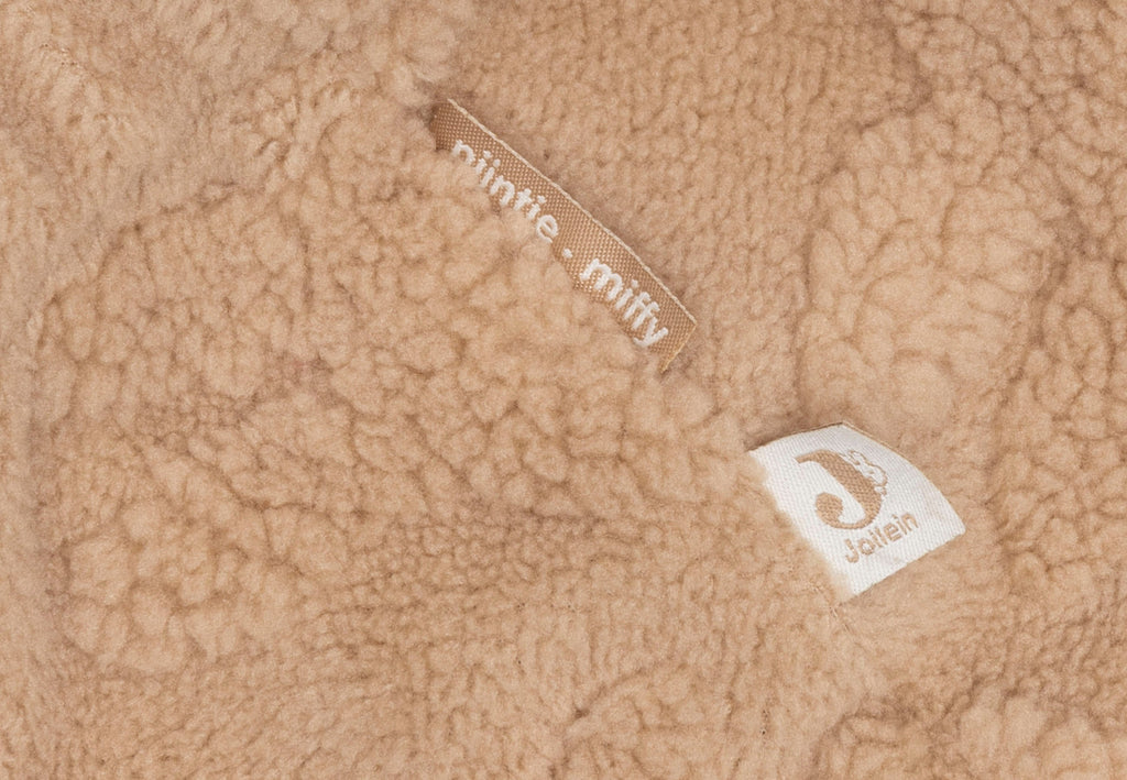 Jollein Cosy Poncho Miffy Jacquard Teddy | Biscuit
