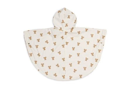 Jollein Outdoor Poncho Waterrepellent | Mini Teddy Bear/Teddy Fleece
