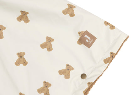 Jollein Outdoor Poncho Waterrepellent | Mini Teddy Bear/Teddy Fleece