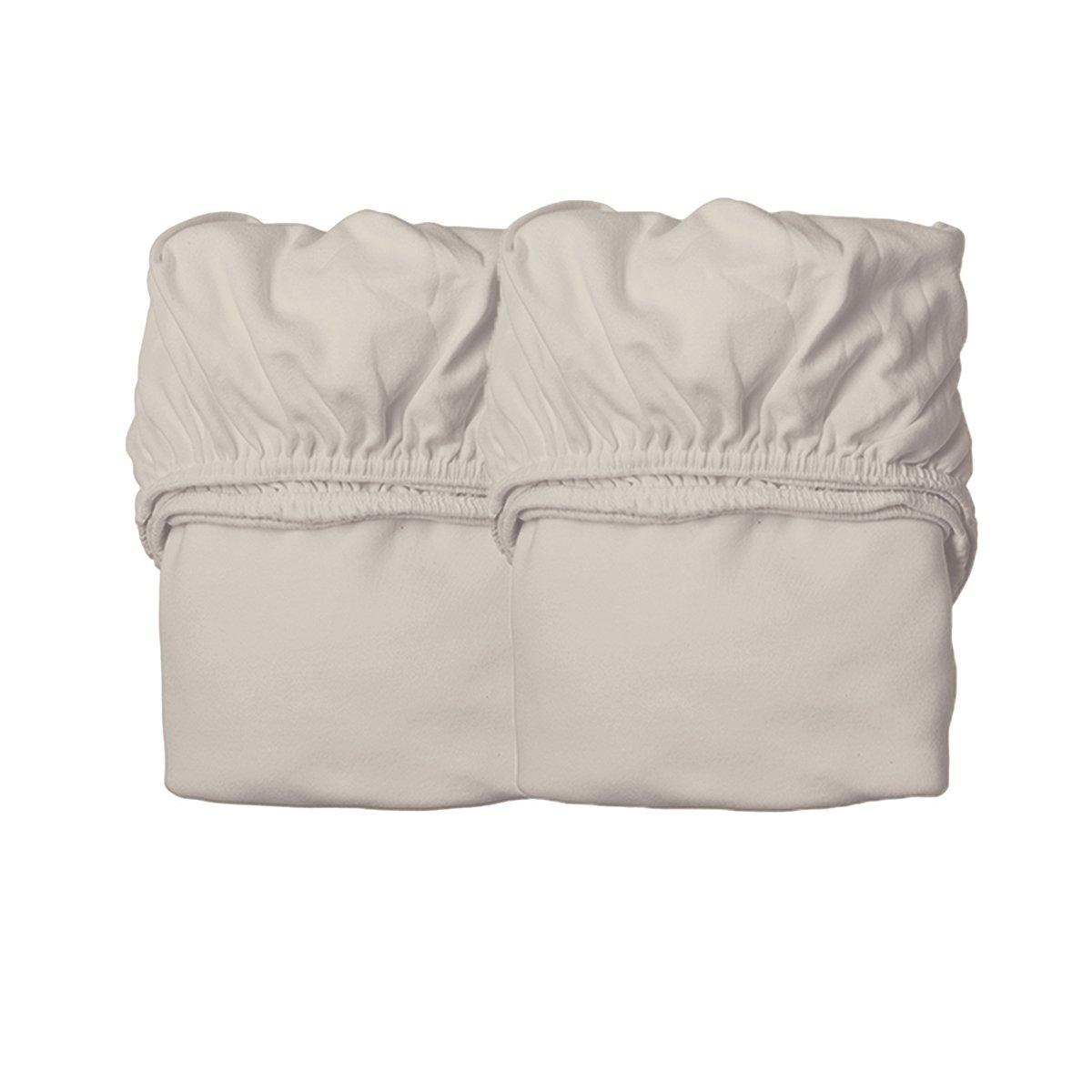 * Leander Ledikant Hoeslaken 60x115+15cm 2stuks | Cappuccino