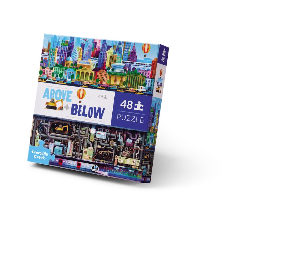 Crocodile Creek Above + Below Puzzels 48ST | Stad