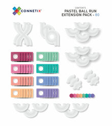 Connetix Tiles Pastel Ball Run Uitbreidingsset EU | 80 Stuks VERPAKKING BESCHADIGD*