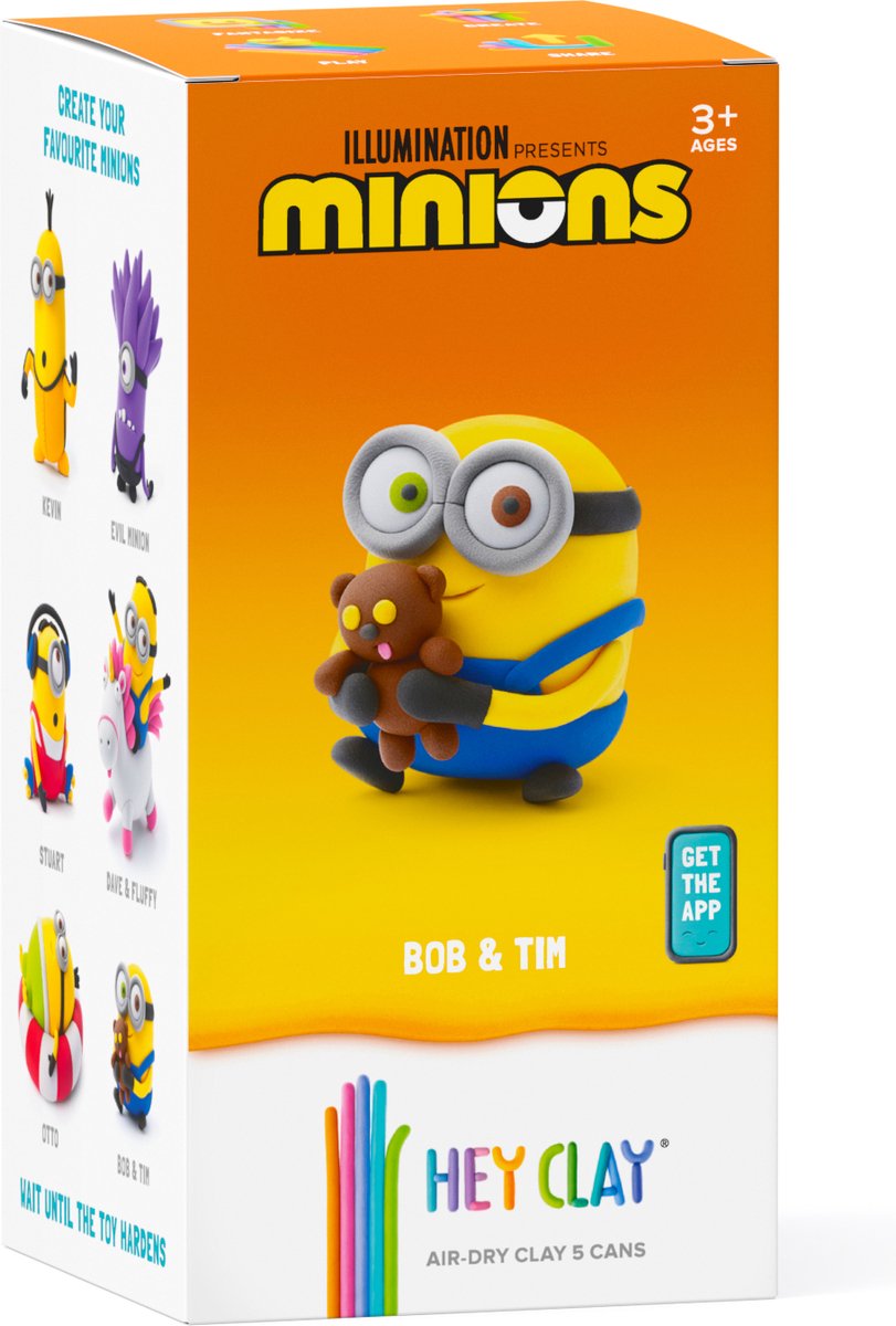 HeyClay DIY Klei Pakket Limited Edition | Minion Bob & Tim