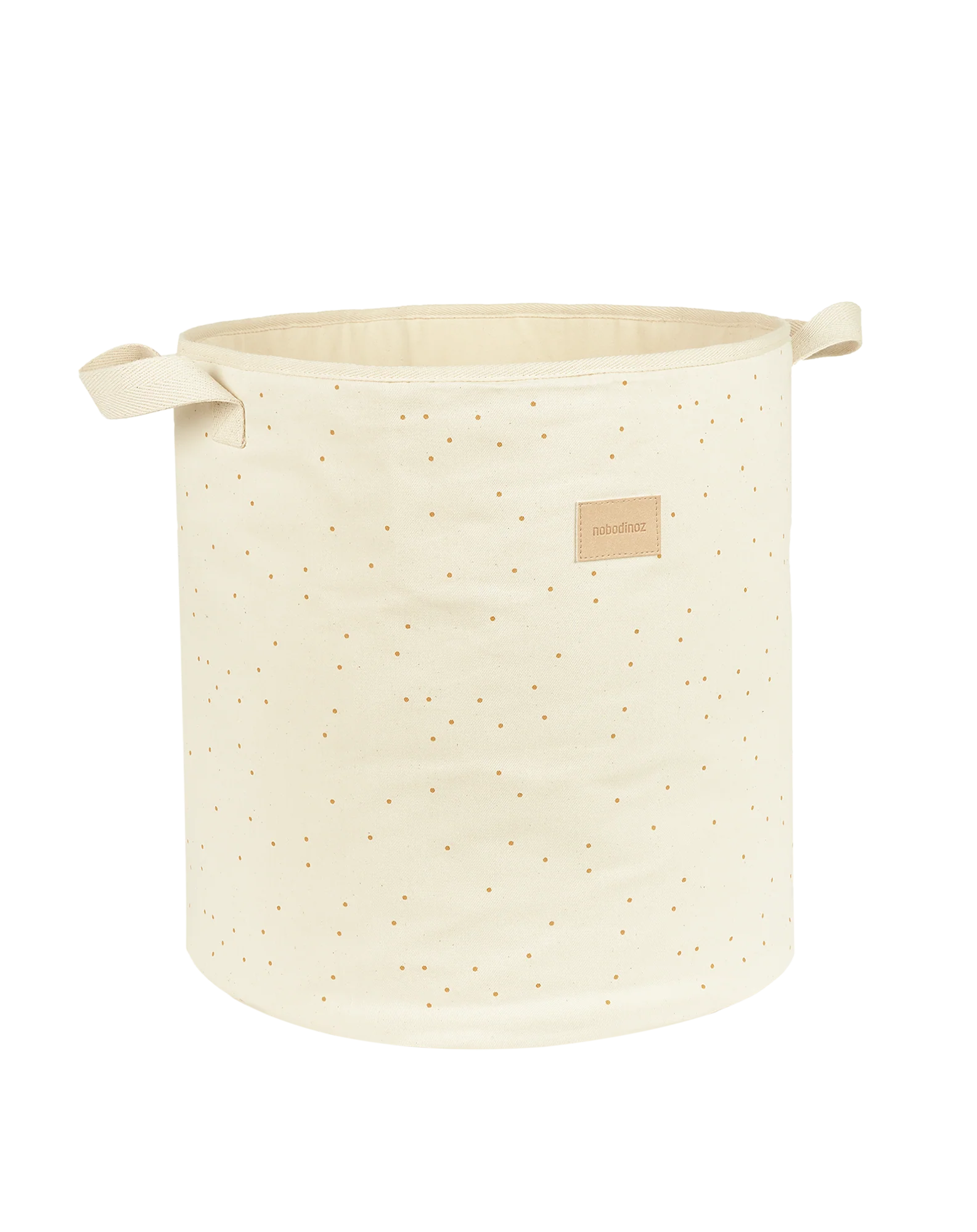 Nobodinoz Opbergmand Toybag 41x37x37cm | Natural Honey Sweet Dots