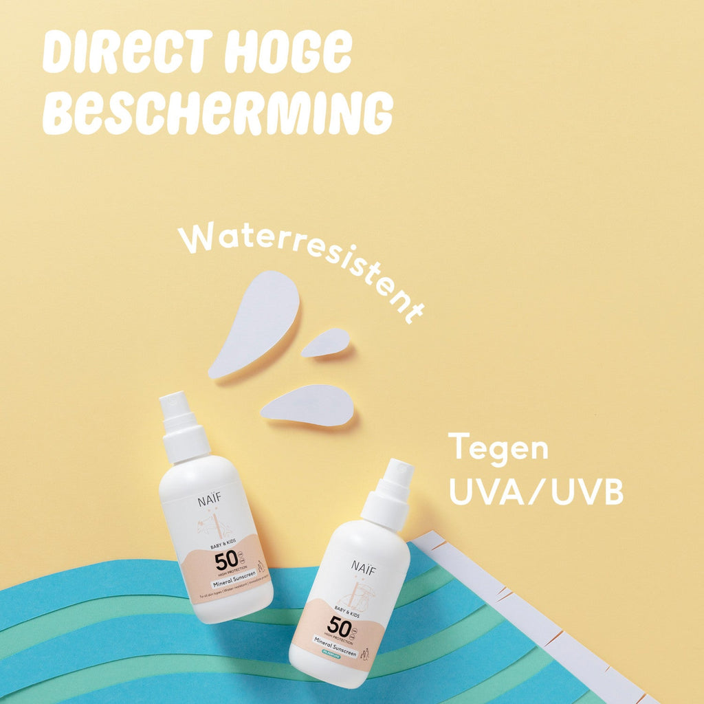 Naïf Zonnebrand Spray Voor Baby & Kids SPF50 | 100ml