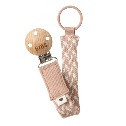 Bibs Fopspeenketting | Braided Blush / Ivory