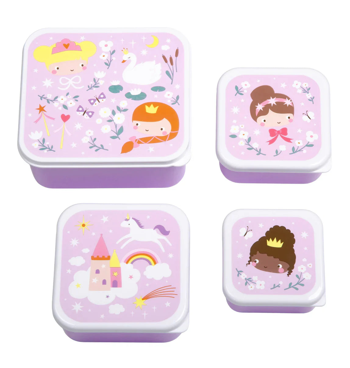A Little Lovely Company Lunch & Snack Box Set | Prinsessen
