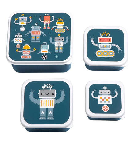 A Little Lovely Company Lunch & Snack Box Set | Robots