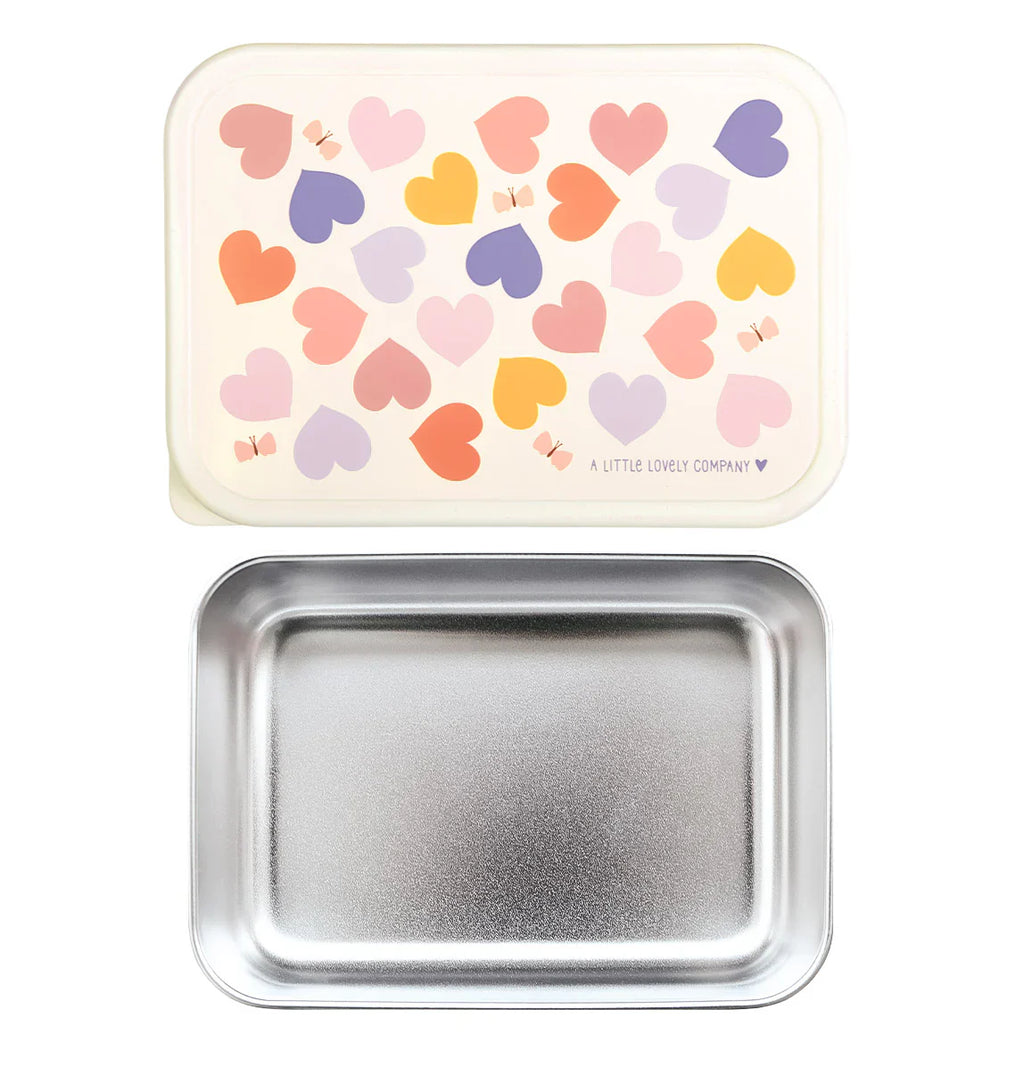 A Little Lovely Company RVS Lunchbox | Hartjes