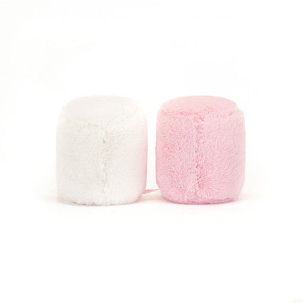 Jellycat Amuseables Marshmallows knuffel roze en wit