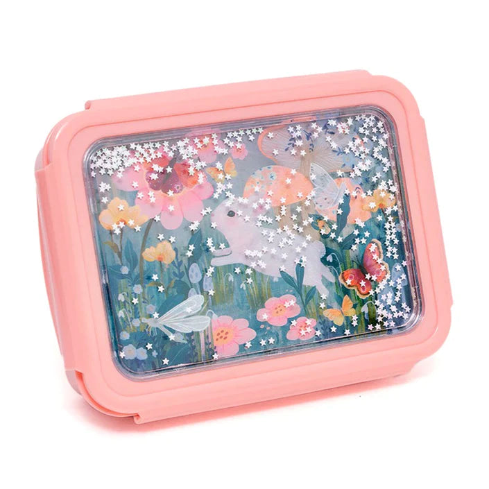 Petit Monkey Handige Bento Lunchbox Met Vakjes | Bunny White Stars