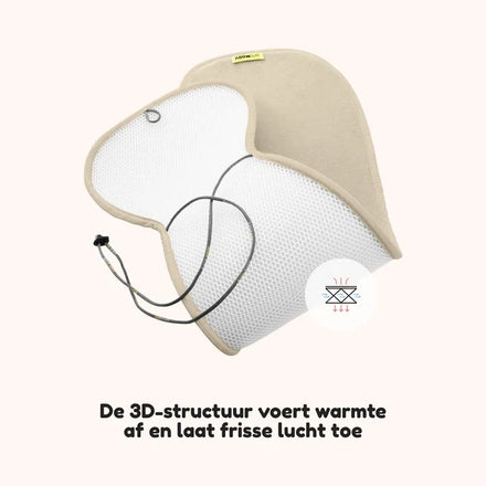 Aeromoov Air Layer Shell groep 2/3 met laagje bio-katoen, autostoel inleg van De Gele Flamingo