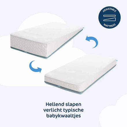 AeroSleep Premium Matraspakket voor Babybed/Ledikant | Matras + Matrasbeschermer Anti Reflux  70 x 140 cm