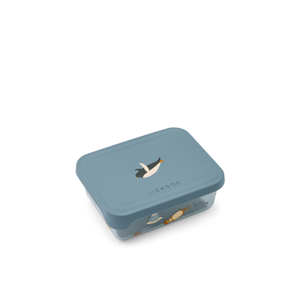 Liewood Ako Tritan Snack Box | Arctic Sea / Ocean View