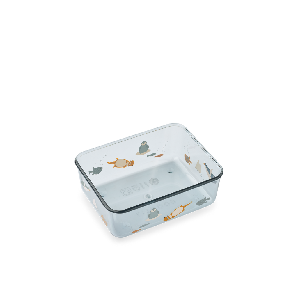 Liewood Ako Tritan Snack Box | Arctic Sea / Ocean View