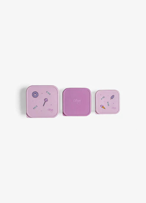 Citron Stainless Steel Set Brooddoos Snackdoosjes | Stormy Unicorn