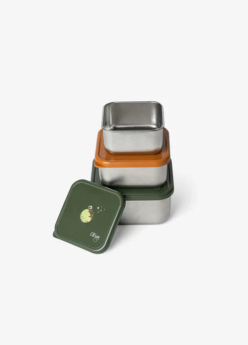 Citron Stainless Steel Set Brooddoos Snackdoosjes | Tiger