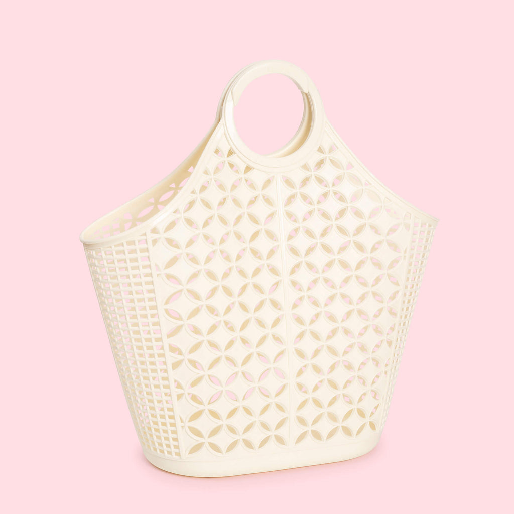 Sunjellies Atomic Tote Basket | Cream