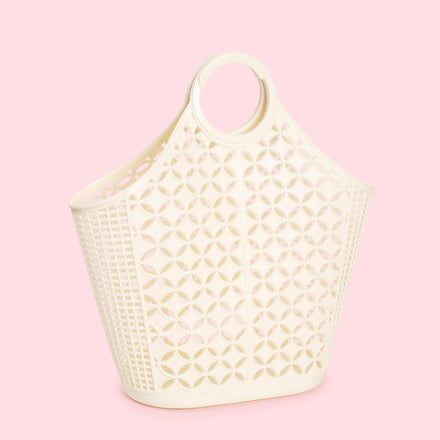 Sunjellies Atomic Tote Basket | Cream