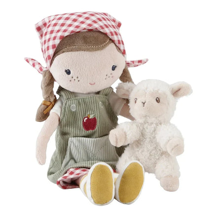 Little Dutch Knuffelpop 35cm | Boerin Rosa Met Schaap