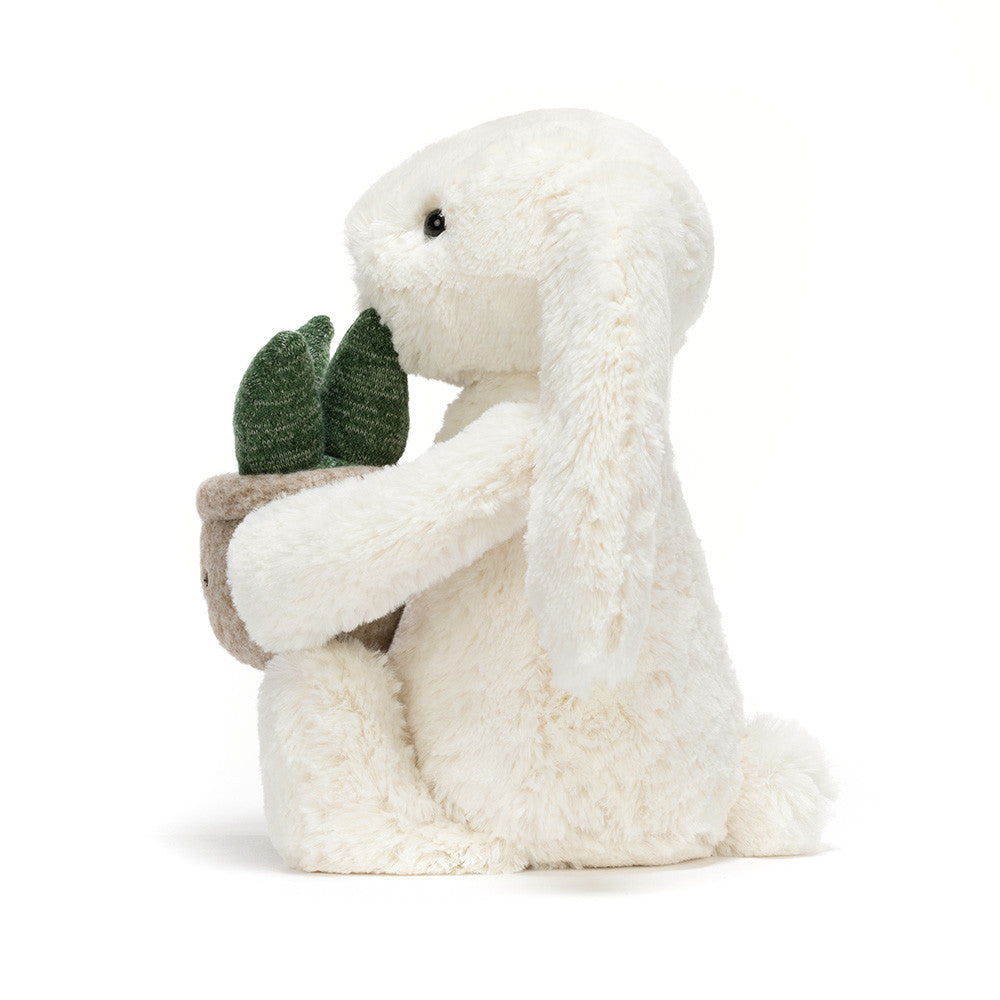* Jellycat Knuffel | Cream Bunny Met Plantje