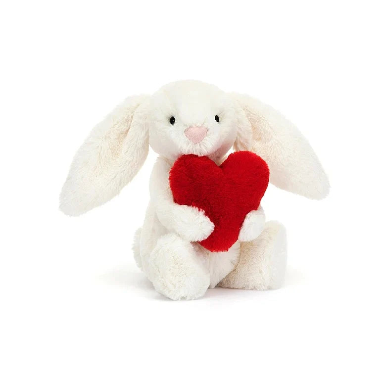 Jellycat Knuffel I Am Bashful Red Love Heart Bunny | 18x19cm
