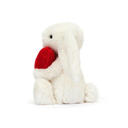 Jellycat Knuffel I Am Bashful Red Love Heart Bunny | 18x19cm